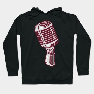 Cool Retro Microphone Hoodie